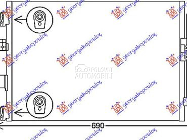 HLADNJAK KLIME 1.5 TDCi/ECOnet za Ford Focus od 2014. do 2018. god.