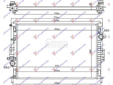 HLADNJAK MOTORA 1.6 EcoBoost B za Ford Kuga od 2013. do 2016. god.