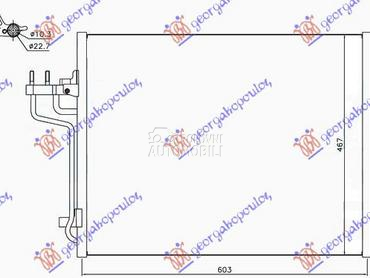 HLADNJAK KLIME 1.6i 16V TURBO za Ford Tourneo Connect od 2013. do 2019. god.