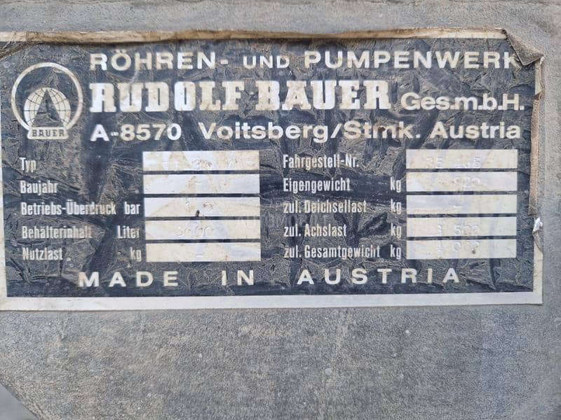 Bauer Vakuum 3000 litara