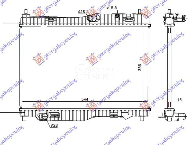 HLADNJAK MOTORA 1.0i 12V/1.0 (