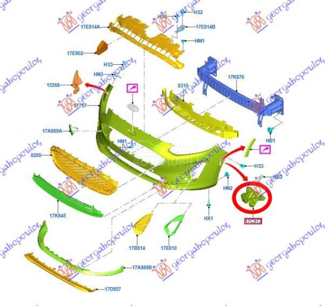 NOSAC PREDNJEG BRANIKA BOCNI P