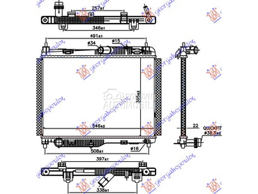 HLADNJAK MOTORA 1.0 EcoBoost B za Ford Fiesta od 2017. do 2025. god.