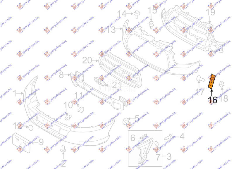 NOSAC PREDNJEG BRANIKA SREDNJI