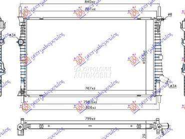 HLADNJAK MOTORA 2.0 TDCi DIZEL za Ford Transit Connect od 2019. do 2025. god.