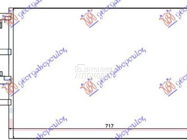 HLADNJAK KLIME 2.2 TDCi (717x4 za Ford Tourneo Custom od 2013. do 2018. god.