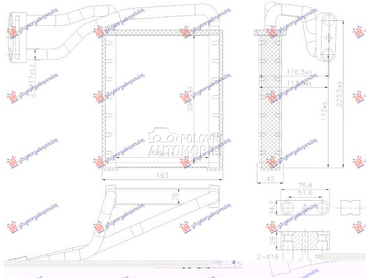 GREJAC KABINE (149x207x26) (NI za Ford Transit Connect od 2019. do 2025. god.