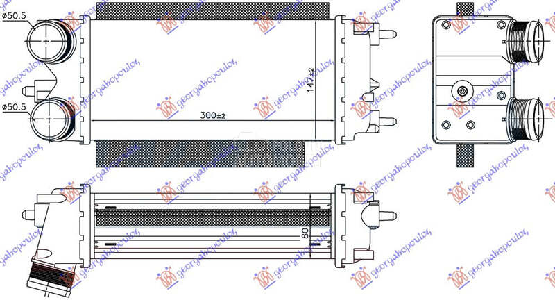 HLADNJAK INTERKULERA 1.5-1.6 T