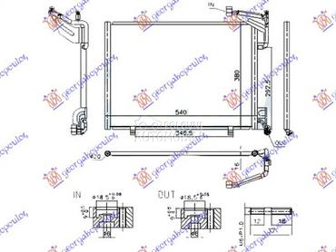 HLADNJAK KLIME ZA SVE MODELE B za Ford EcoSport od 2013. do 2017. god.