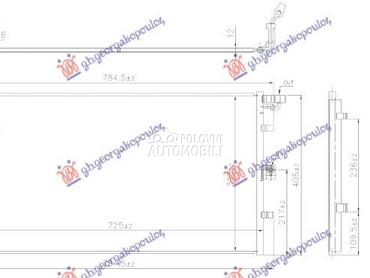 HLADNJAK KLIME 1.5 DIZEL 18- ( za Ford Fiesta od 2017. do 2025. god.
