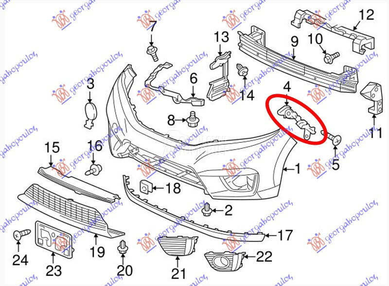 NOSAC PREDNJEG BRANIKA GORNJI