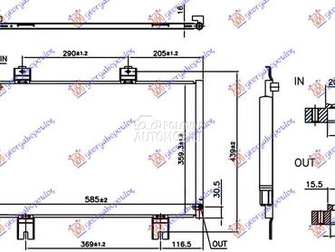 HLADNJAK KLIME 1.3/1.5 BENZIN za Honda Jazz od 2015. do 2018. god.