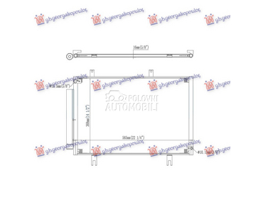 HLADNJAK KLIME 1.3 BENZIN (737 za Honda Jazz od 2015. do 2018. god.