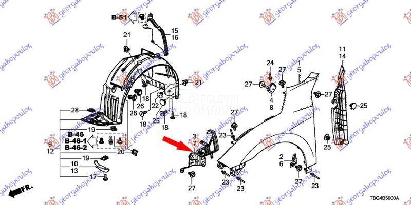 NOSAC PREDNJEG BLATOBRANA