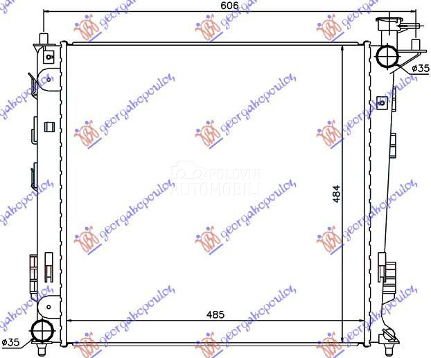 HLADNJAK MOTORA 1.7/2.0 CRDi D
