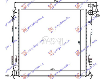 HLADNJAK MOTORA 1.7/2.0 CRDi D za Kia Sportage od 2010. do 2014. god.