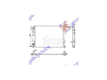 HLADNJAK MOTORA 2.0/2.4 BENZIN za Kia Sportage od 2014. do 2015. god.
