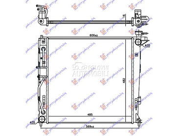 HLADNJAK MOTORA 2.0 CRDi DIZEL za Hyundai ix35 od 2010. do 2015. god.