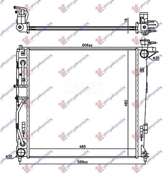 HLADNJAK MOTORA 2.0 CRDi DIZEL