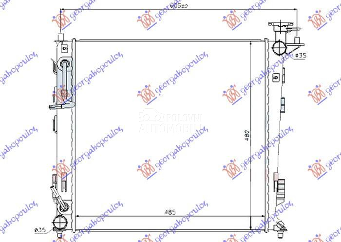 HLADNJAK MOTORA 2.0 CRDi DIZEL