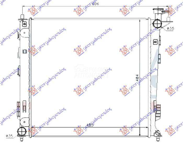 HLADNJAK MOTORA 1.7/2.0 CRDi D