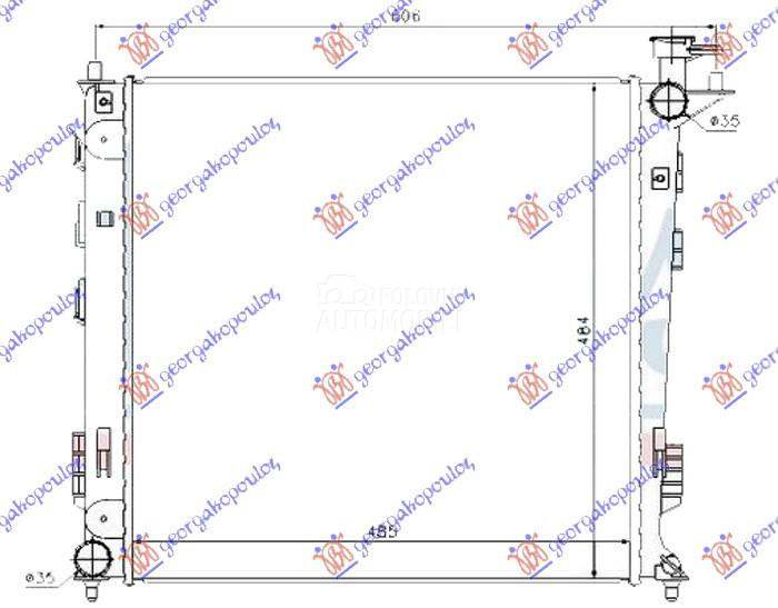 HLADNJAK MOTORA 1.7/2.0 CRDi D