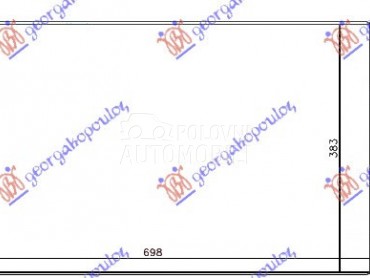 HLADNJAK KLIME ZA SVE MODELE B za Hyundai ix35 od 2010. do 2015. god.