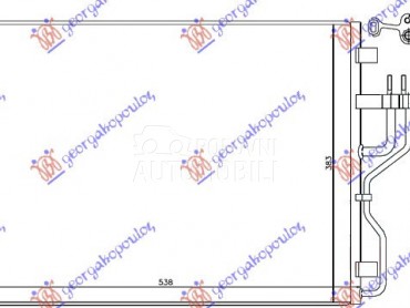 HLADNJAK KLIME ZA SVE MODELE D za Kia Sportage od 2014. do 2015. god.