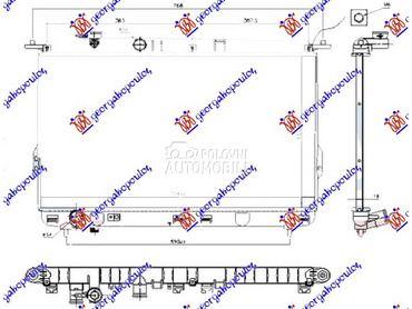 HLADNJAK MOTORA 2.0i/2.4i/2.5i za Hyundai Sonata od 2001. do 2005. god.