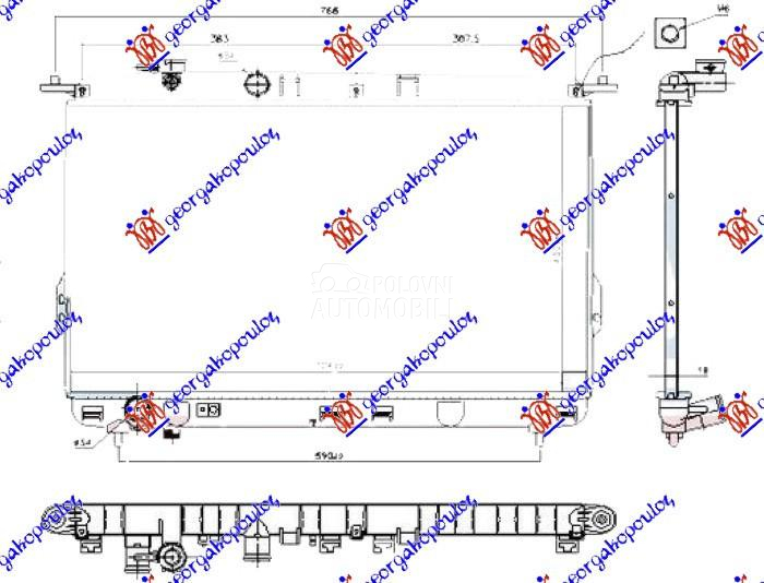 HLADNJAK MOTORA 2.0i/2.4i/2.5i