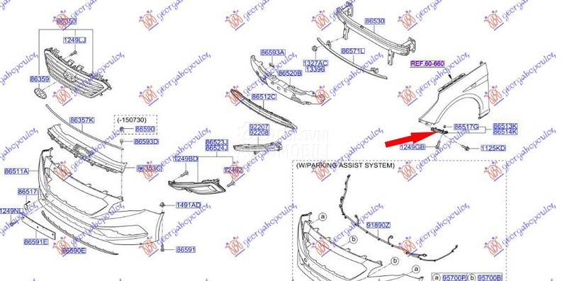 NOSAC PREDNJEG BRANIKA BOCNI P