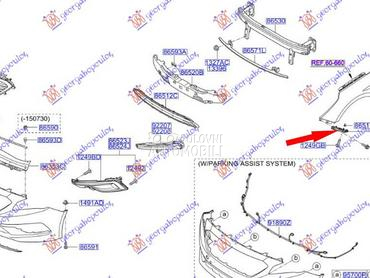 NOSAC PREDNJEG BRANIKA BOCNI P za Hyundai Sonata od 2015. do 2017. god.
