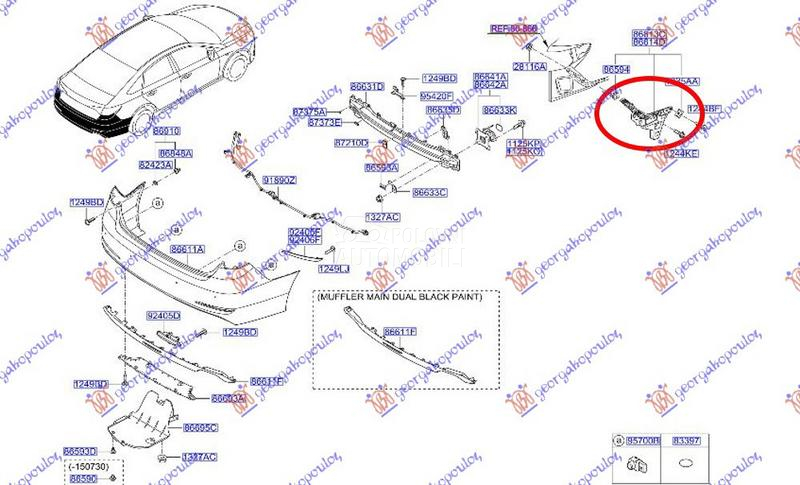 NOSAC ZADNJEG BRANIKA BOCNI PL