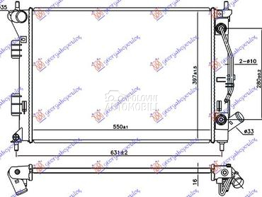 HLADNJAK MOTORA 1.6 BENZIN (AU za Kia pro_cee`d od 2013. do 2015. god.