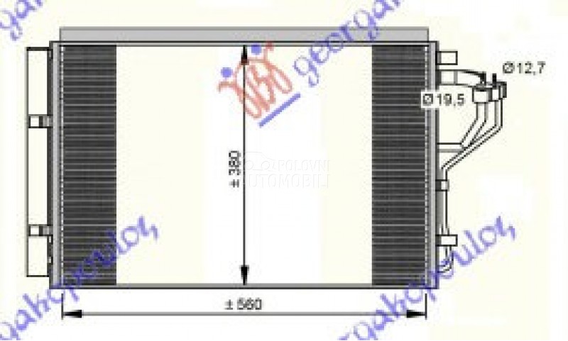 HLADNJAK KLIME 1.4/1.6i BENZIN