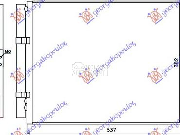 HLADNJAK KLIME 1.4/1.6 CRDi DI za Hyundai i30 od 2012. do 2014. god.