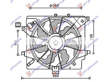 VENTILATOR KOMPLET (DIZEL) (HA za Hyundai i30 od 2012. do 2014. god.