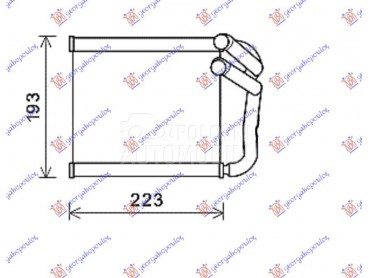 GREJAC KABINE (211x159x27) za Kia cee`d od 2013. do 2015. god.