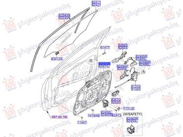 PODIZAC PREDNJEG PROZORA ELEKT za Hyundai i30 od 2012. do 2014. god.