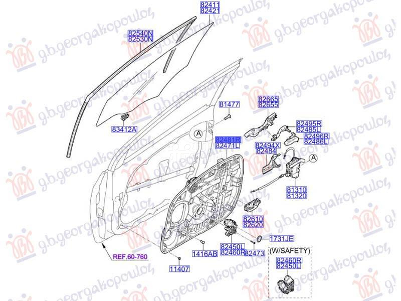 PODIZAC PREDNJEG PROZORA ELEKT