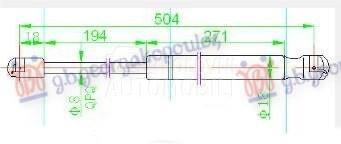 AMORTIZER GEPEK VRATA (504L-35