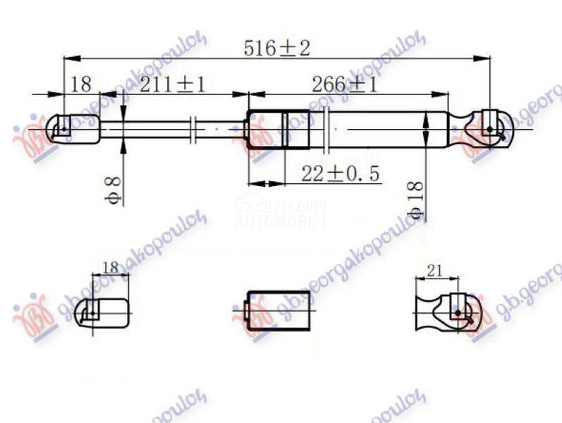 AMORTIZER GEPEK VRATA KARAVAN