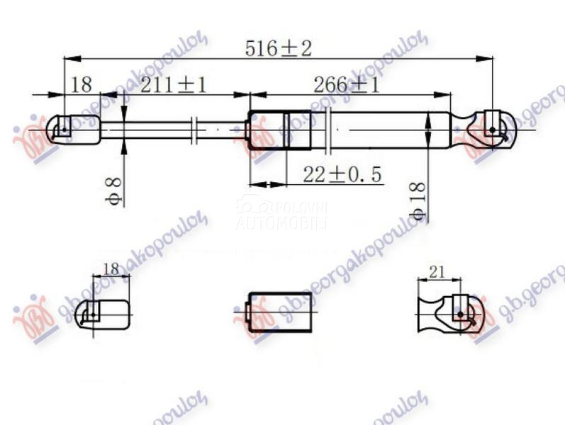 AMORTIZER GEPEK VRATA KARAVAN
