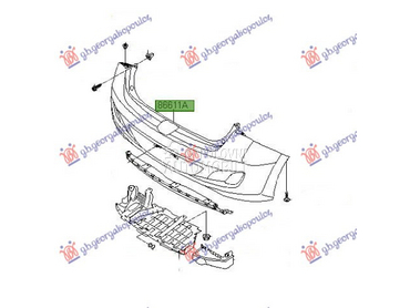 ZADNJI BRANIK (PDS SENZOR) (O) za Hyundai i30 od 2013. do 2017. god.