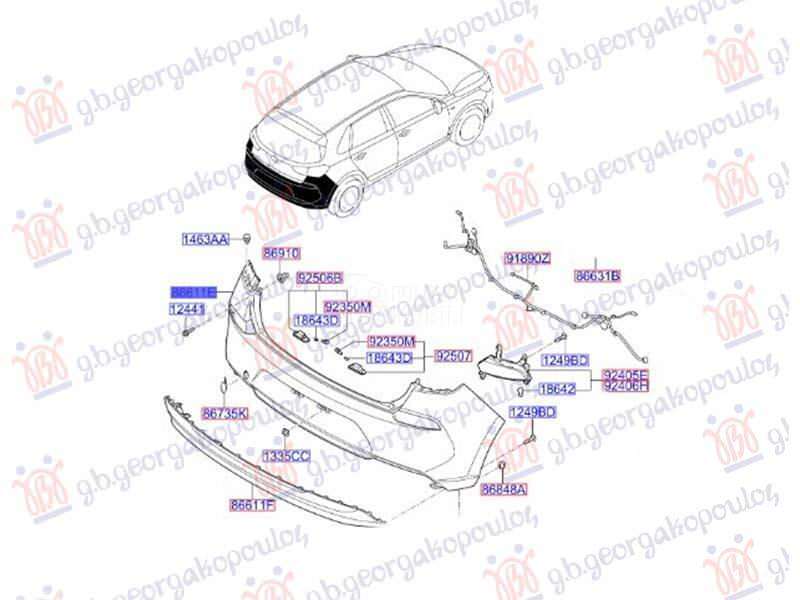 ZADNJI BRANIK (4 PDC SENZOR) (