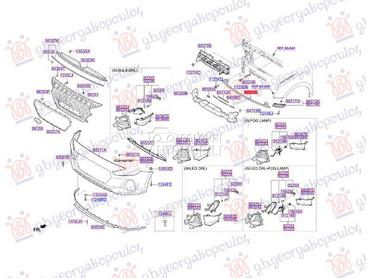 SINA PREDNJEG BRANIKA DONJA (O za Hyundai i30 od 2017. do 2020. god.