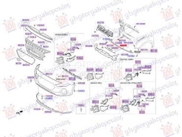SINA PREDNJEG BRANIKA DONJA (O za Hyundai i30 od 2020. do 2025. god.