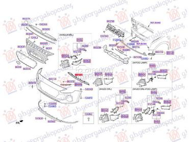 CENTRALNA RESETKA DONJA SREDNJ za Hyundai i30 od 2017. do 2020. god.