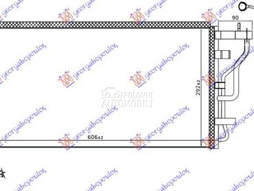 HLADNJAK KLIME 1.0-1.4 T-GDI B za Hyundai Elantra od 2015. do 2019. god.
