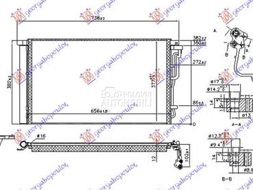 HLADNJAK KLIME 1.4/1.6 Mpi BEN za Hyundai Elantra od 2015. do 2019. god.
